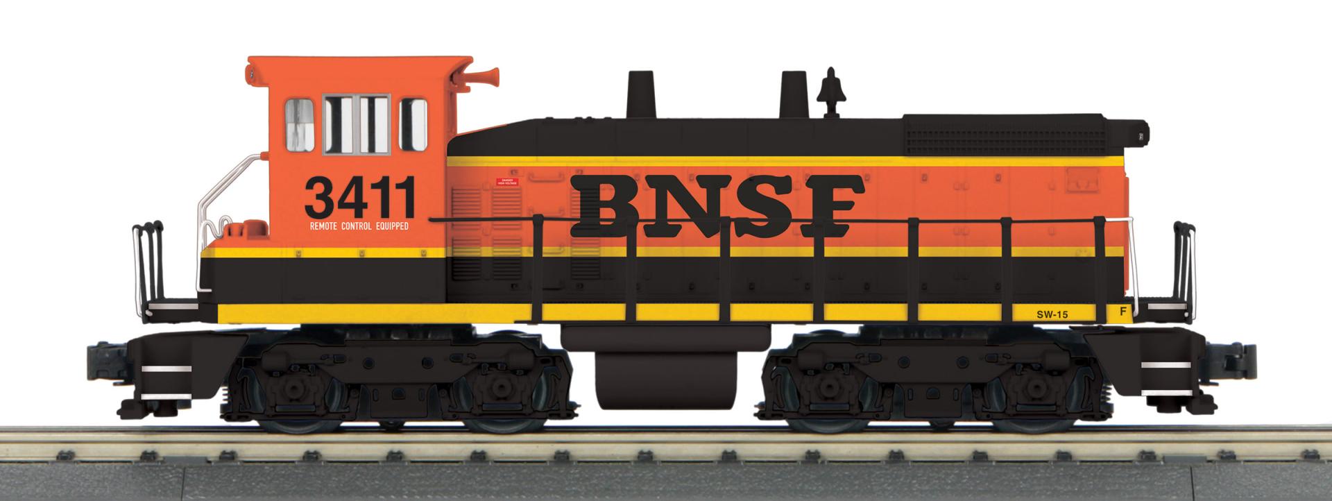 MTH 30-21428-1 - RailKing - SW1500 Diesel Switcher "BNSF" #3411 w/ PS3