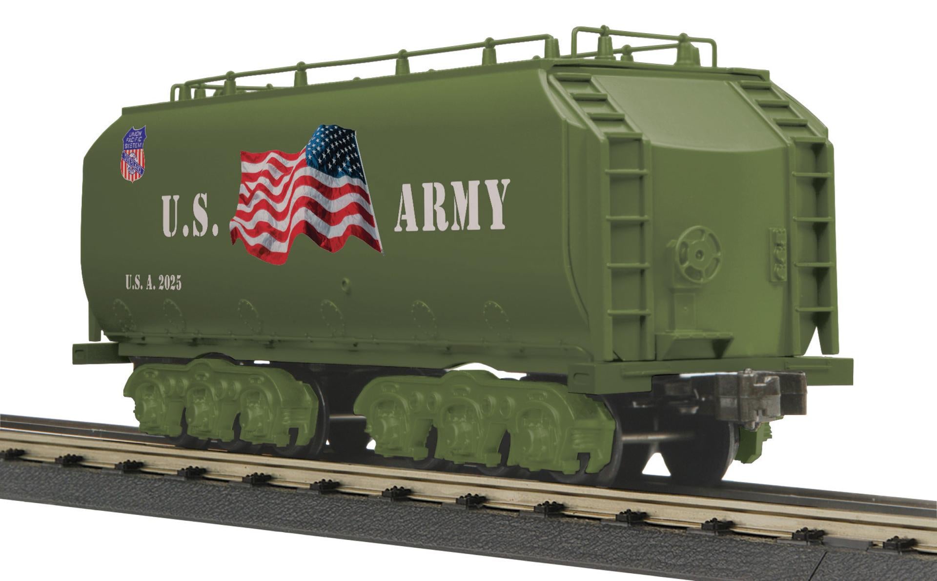 MTH 30-30008 - RailKing - Auxiliary Water Tender I "U.S. Army" #2025