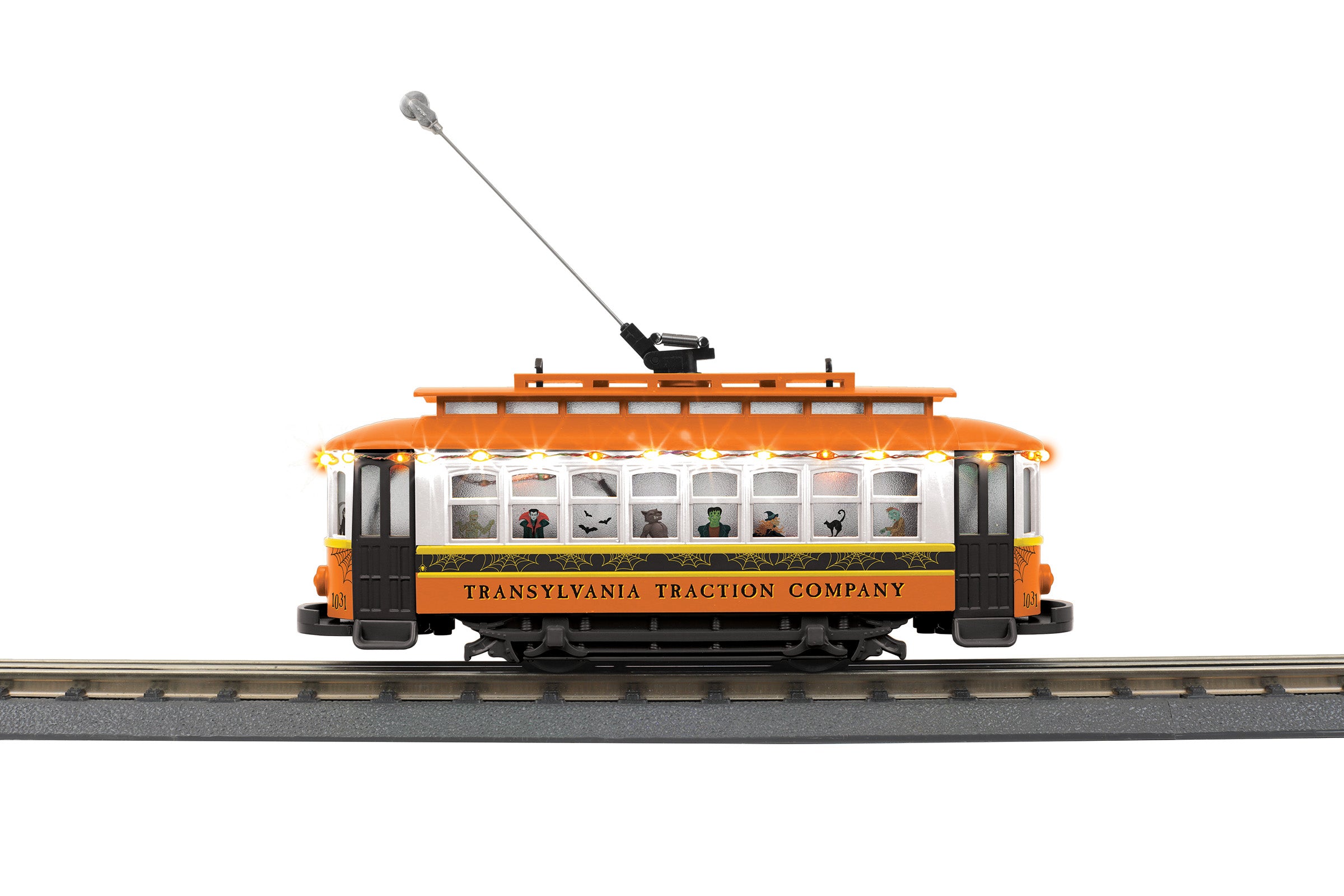 MTH 30-5243 - Trolley "Transylvania Traction Co." w/ LED Lights