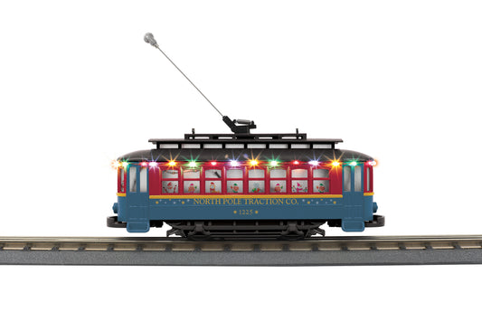 MTH 30-5245 - Bump-n-Go Trolley "North Pole" #1225 w/ LED Lights - MrMuffin'sTrains