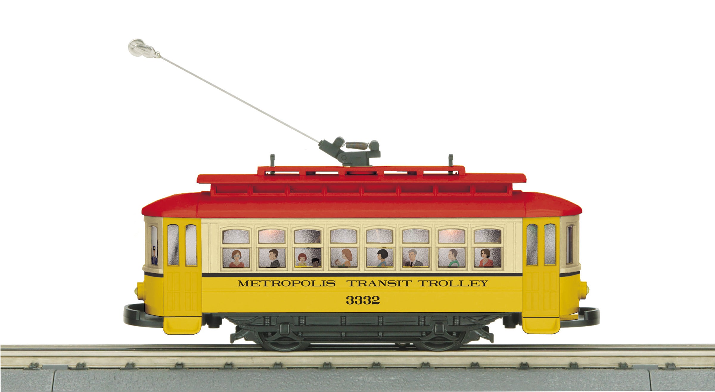 MTH 30-5248 - Bump-n-Go Trolley "Metropolis Transit" #3332