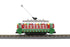 MTH 30-5266 - Bump-n-Go Trolley "Christmas" #1225 w/ LED Lights