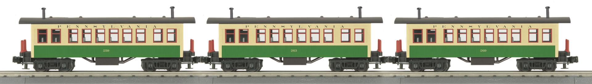MTH 30-6453 - Overton Passenger Coach Set "Pennsylvania" (3-Car)
