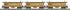 MTH 30-6454 - Overton Passenger Coach Set "Chesapeake & Ohio" (3-Car)
