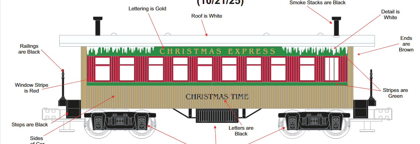 MTH 4-6-0 Ten Wheeler Steam Engine & Passenger Set "Christmas" - Custom Run for MrMuffin'sTrains