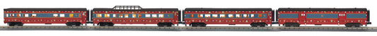 MTH 30-68310 - RailKing - 60’ Streamlined Passenger Set "North Pole" w/ LED Lights (4-Car)