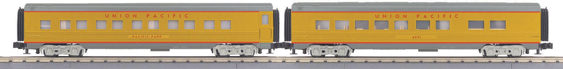 MTH 30-68315 - RailKing - 60’ Streamlined Sleeper/Diner "Union Pacific" (2-Car)
