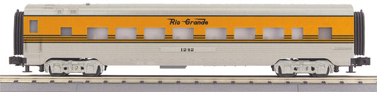 MTH 30-68320 - RailKing - 60’ Streamlined Coach Car "Denver & Rio Grande" #1242