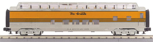 MTH 30-68321 - RailKing - 60’ Streamlined Full-Length Vista Dome Car "Denver & Rio Grande" #Elk Mountain View