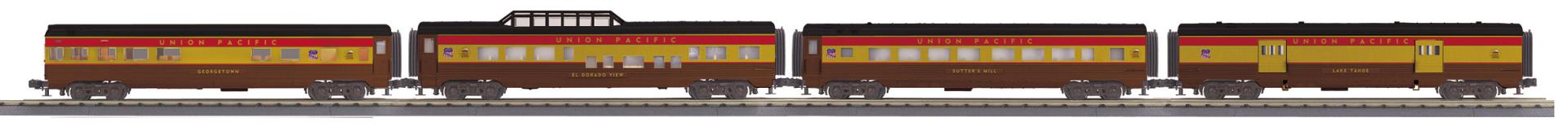 MTH 30-68322 - RailKing - 60’ Streamlined Passenger Set "Union Pacific" (4-Car)