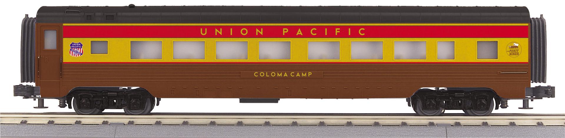 MTH 30-68324 - RailKing - 60’ Streamlined Coach Car "Union Pacific" #Coloma Camp