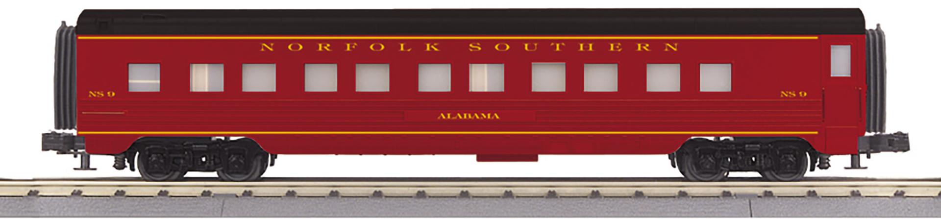 MTH 30-68332 - RailKing - 60’ Streamlined Sleeper Car "Norfolk Southern" #9 Alabama