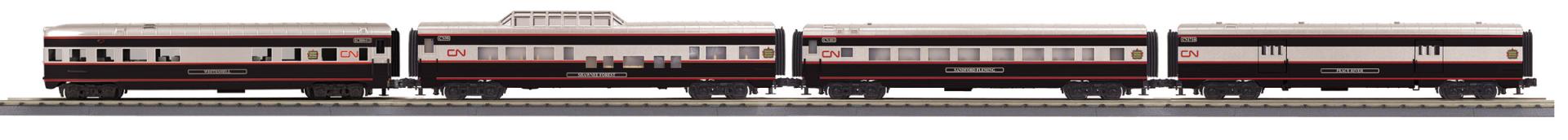 MTH 30-68353 - RailKing - 60’ Streamlined Passenger Set "Canadian National" (4-Car)