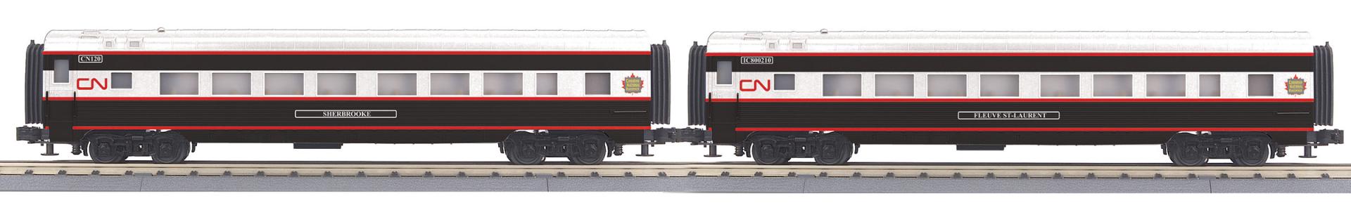 MTH 30-68354 - RailKing - 60’ Streamlined Sleeper/Diner "Canadian National" (2-Car)