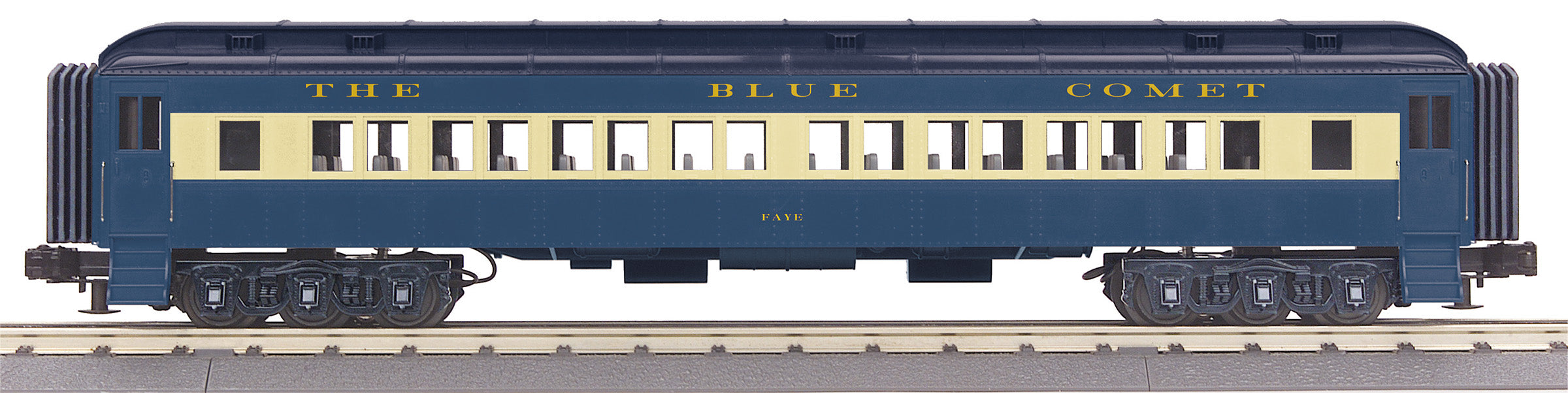 MTH 30-69365 - 60' Madison Coach Car "Jersey Central (Blue Comet"