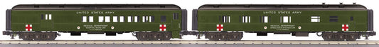 MTH 30-69393 - RailKing - 60’ Madison Combo/Diner Set "U.S. Army" (2-Car)