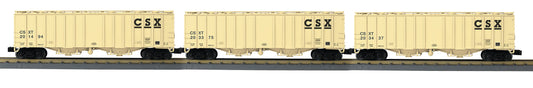MTH 30-70147 - RailKing - Airslide Hopper Car "CSX" (3-Car)