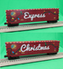 MTH 30-70152 - 50’ Double Door Plugged Boxcar Set "North Pole" w/ LED Lights (4-Car)
