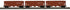 MTH 30-70160 - Ps-2 Discharge Hopper Set "BNSF" (3-Car)