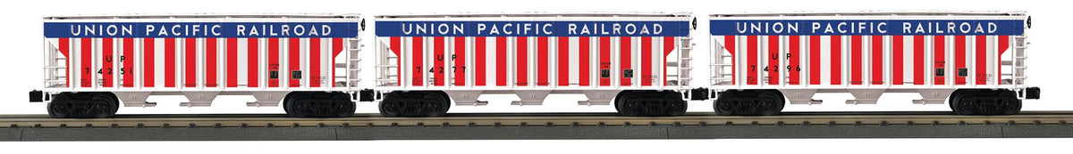 MTH 30-70161 - RailKing - Ps-2 Discharge Hopper Set "Union Pacific" (3-Car)