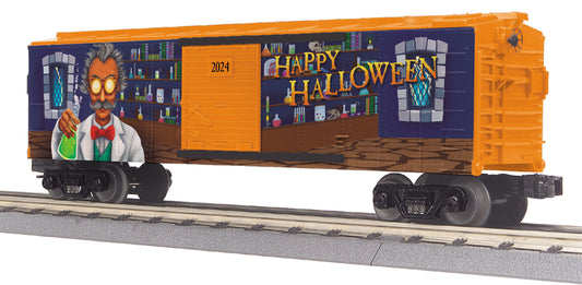 MTH 30-71190 - RailKing - 40' Box Car "Halloween" #2024 - MrMuffin'sTrains