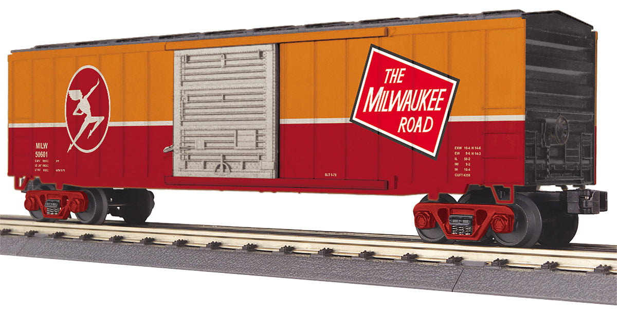 MTH 30-71209 - RailKing - 50’ Modern Box Car "Milwaukee Road" #50601