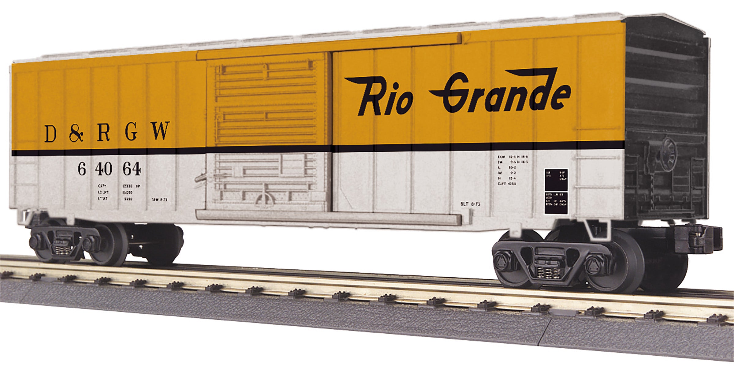 MTH 30-71210 - 50’ Modern Box Car "Denver & Rio Grande" #64064