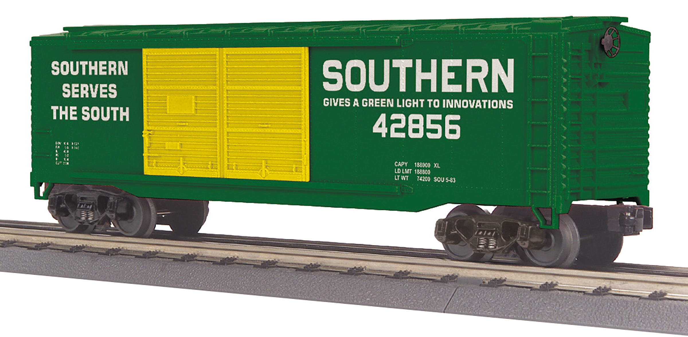 MTH 30-71223 - 40’ Double Door Box Car "Southern" #42856