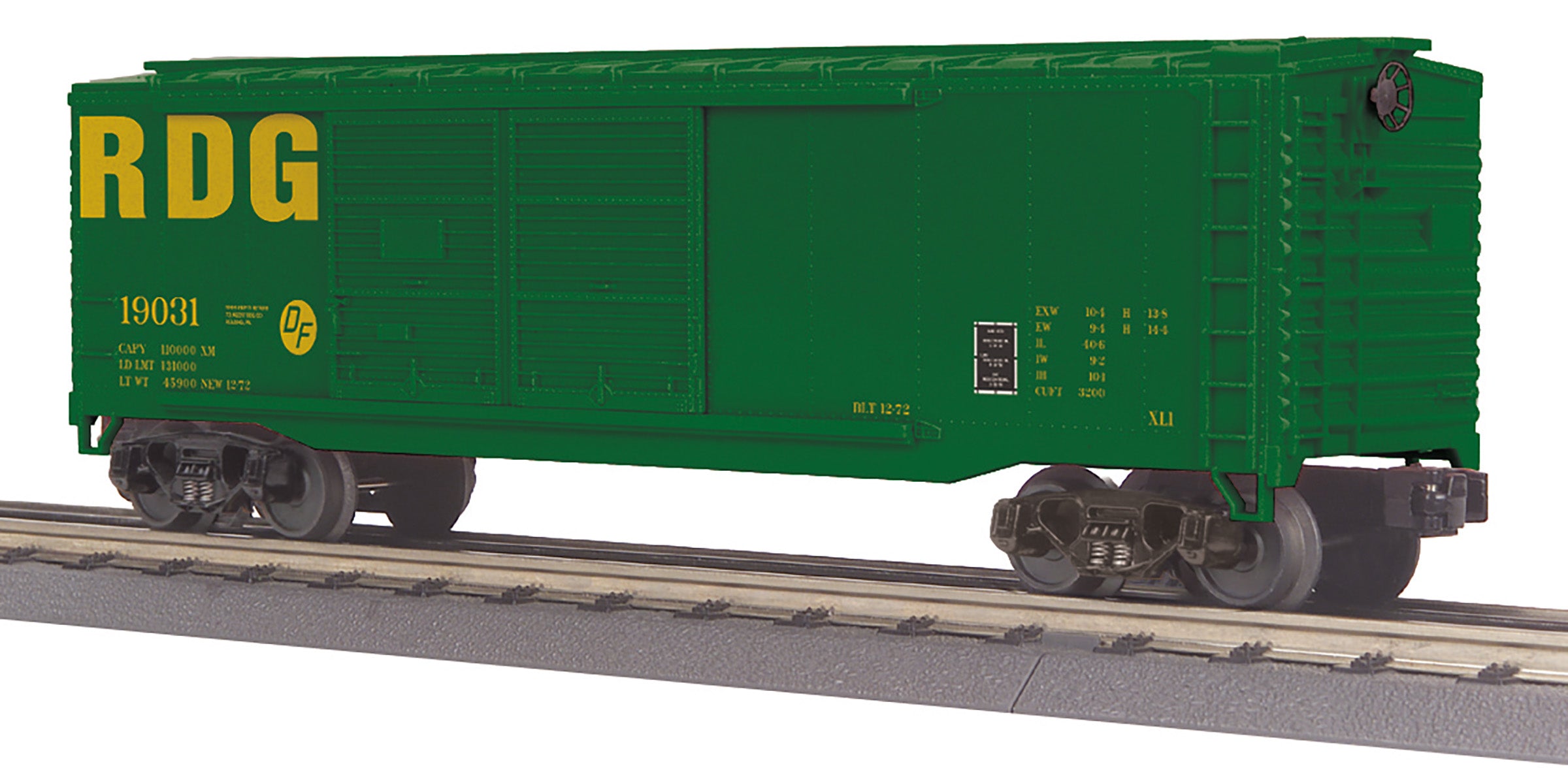 MTH 30-71224 - 40’ Double Door Box Car "Reading" #19031