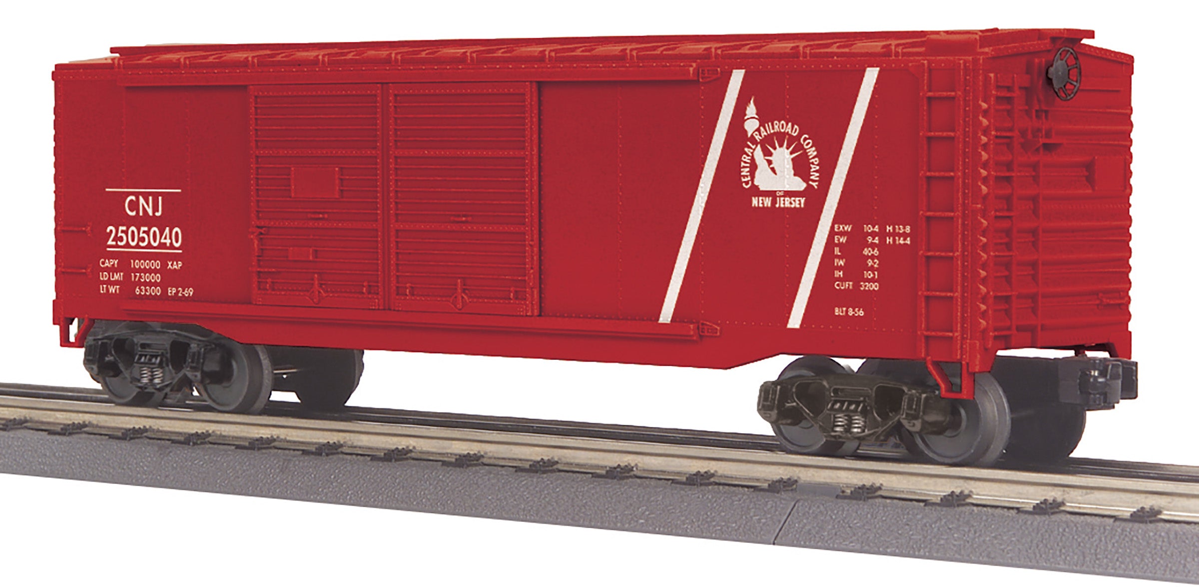 MTH 30-71225 - 40’ Double Door Box Car "Jersey Central" #2505040