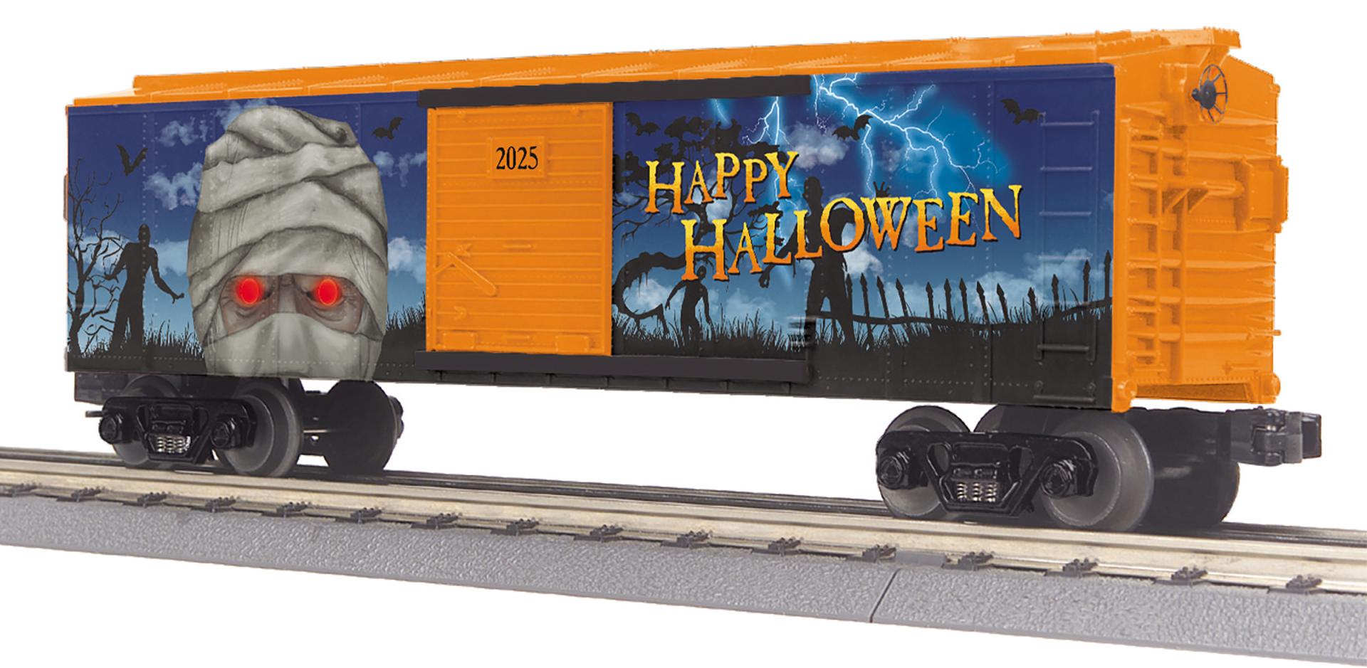 MTH 30-71231 - Box Car "Halloween" #2025 w/ Glowing LEDs