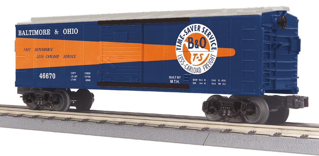 MTH 30-71249 - RailKing - 40' Box Car "Baltimore & Ohio" #46670