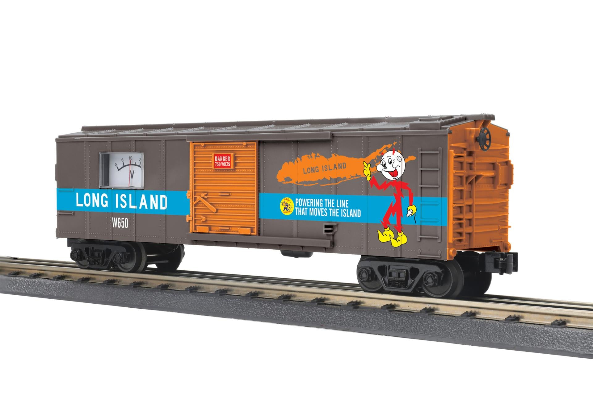 MTH 30-71266 - Box Car "Long Island" #W650 w/ Power Meter