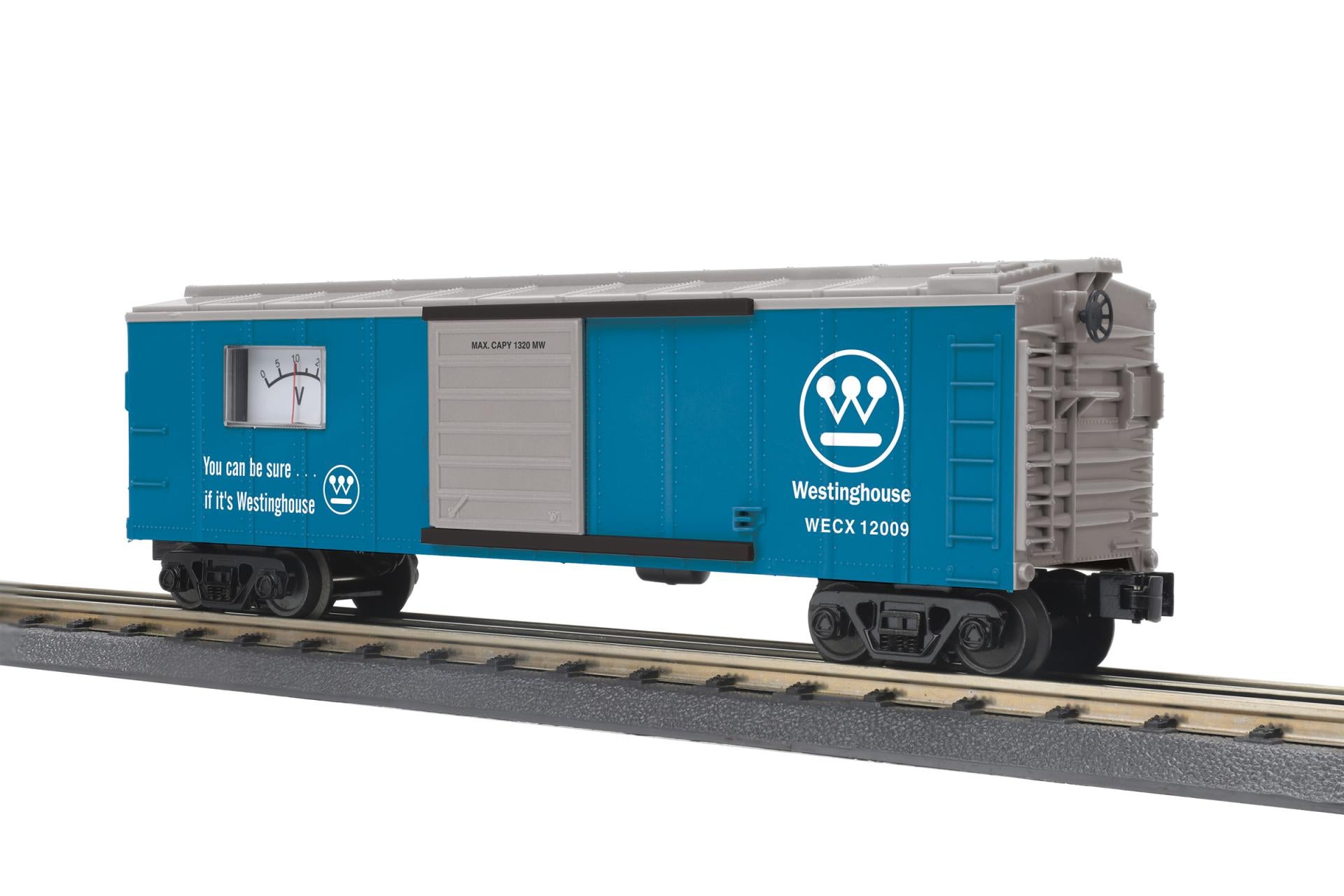 MTH 30-71270 - Box Car "Westinghouse" #12009 w/ Power Meter