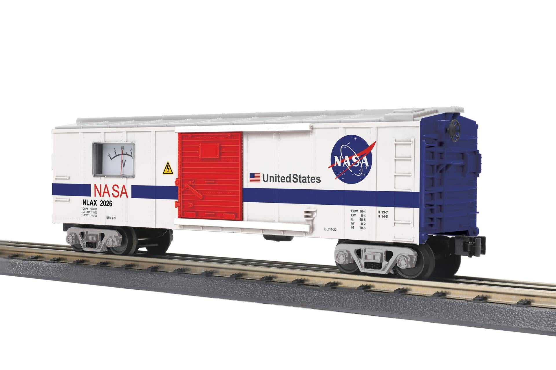 MTH 30-71300 - Box Car "NASA" #2026 w/ Power Meter - MrMuffin'sTrains