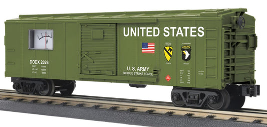 MTH 30-71301 - Box Car "U.S. Army" #2026 w/ Power Meter - MrMuffin'sTrains