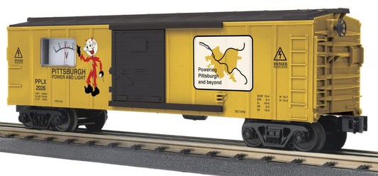 MTH 30-71303 - Box Car "Pittsburgh Power & Light" #2026 w/ Power Meter - MrMuffin'sTrains