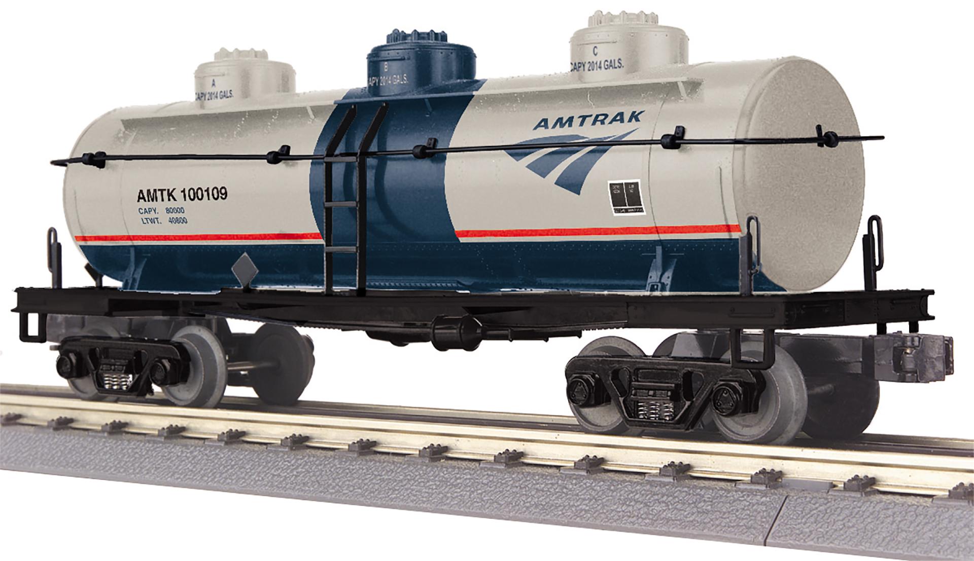 MTH 30-73659 - 3-Dome Tank Car "Amtrak" #100109