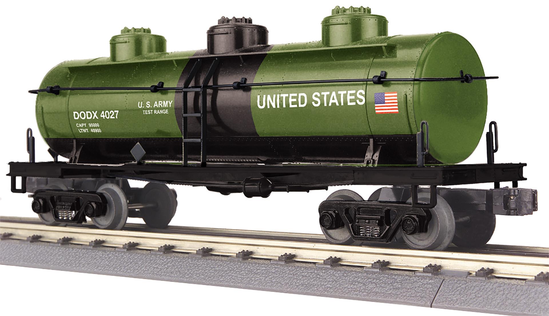 MTH 30-73661 - 3-Dome Tank Car "U.S. Army" #DODX 4027