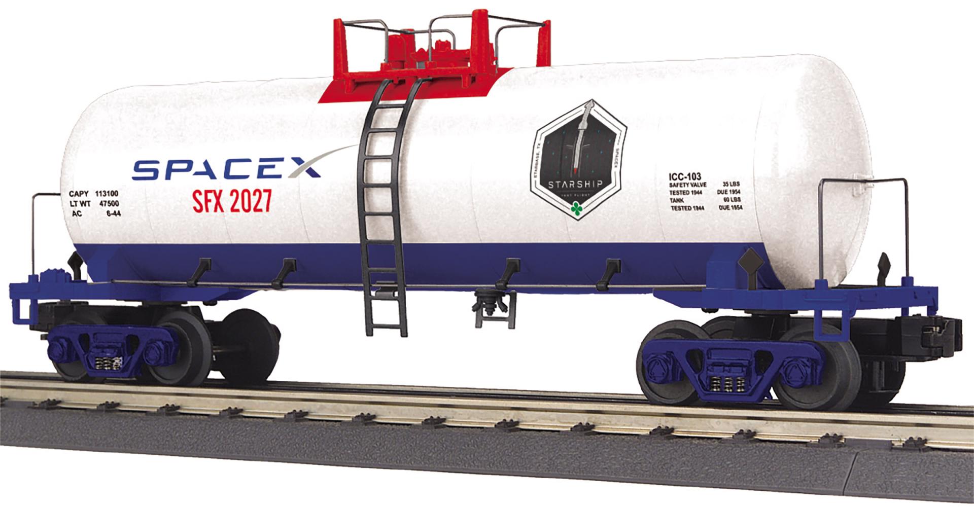 MTH 30-73682 - RailKing - Modern Tank Car "SpaceX" #2027