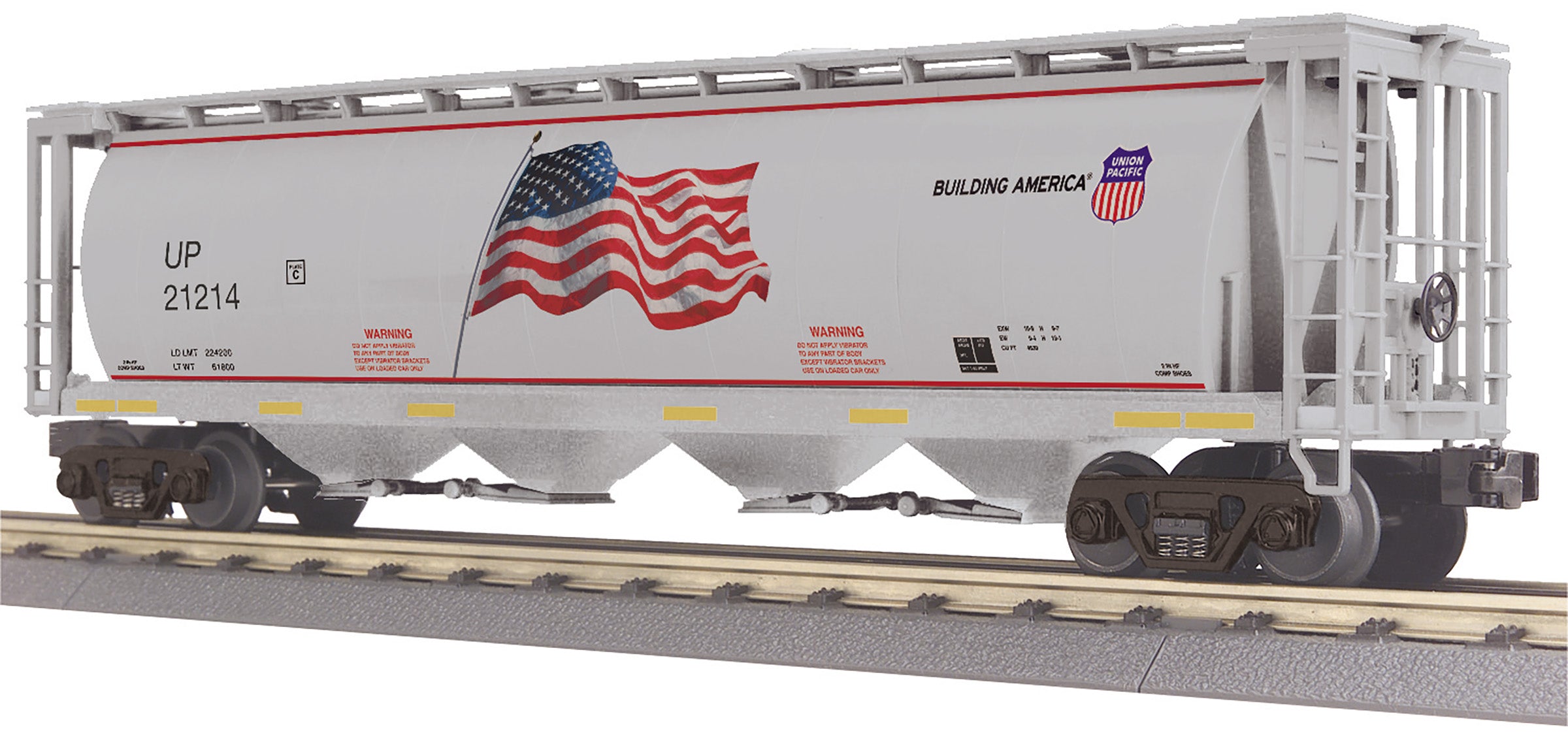 MTH 30-75735 - 4-Bay Cylindrical Hopper Car "Union Pacific" #21214