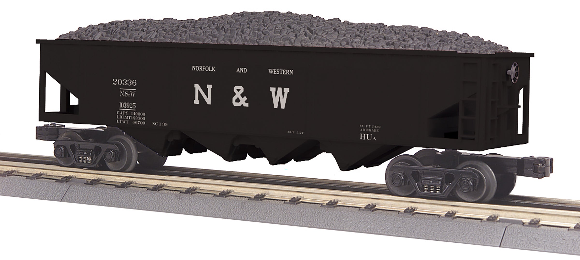 MTH 30-75756 - 4-Bay Hopper Car "Norfolk & Western" #103925