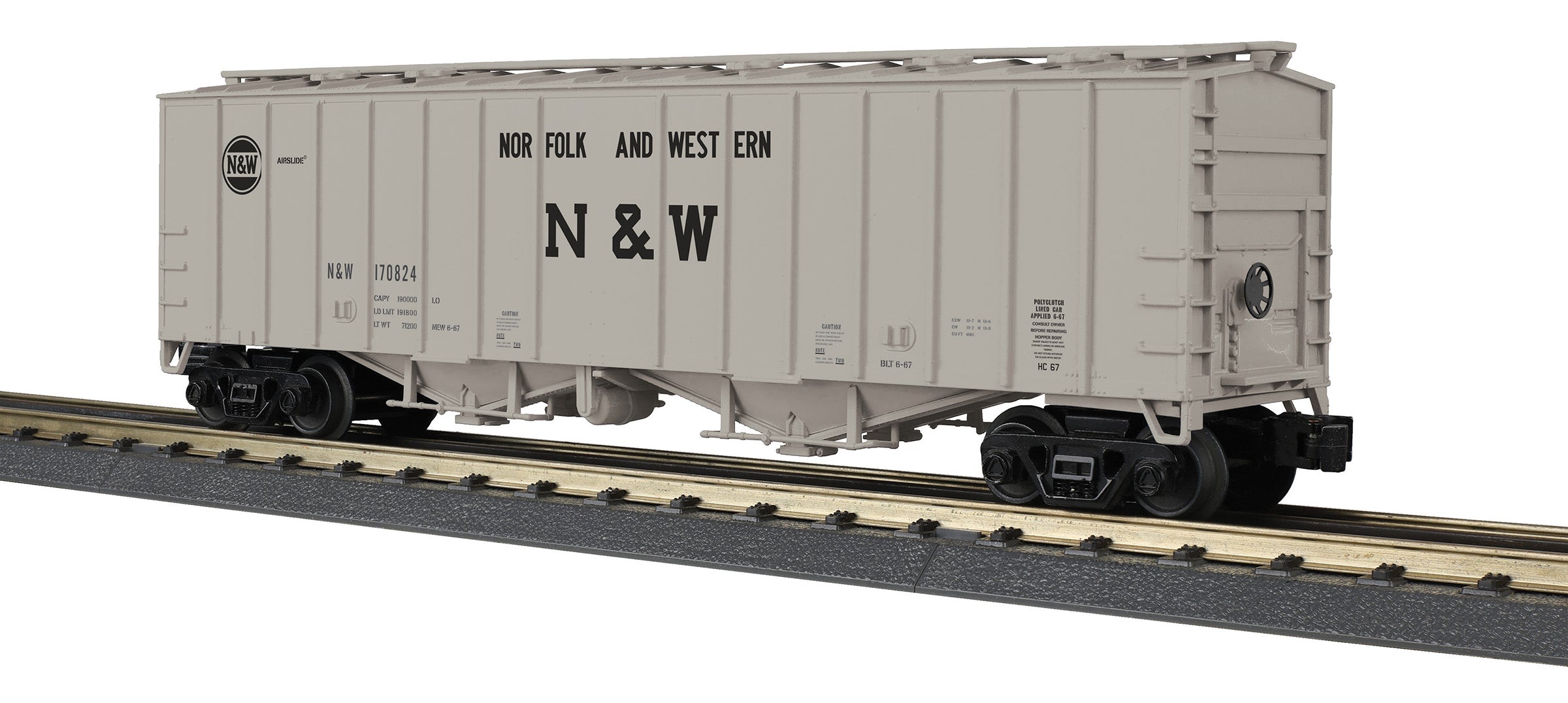 MTH 30-75767 - RailKing - Airslide Hopper Car "Norfolk & Western" #170 – MrMuffin'sTrains