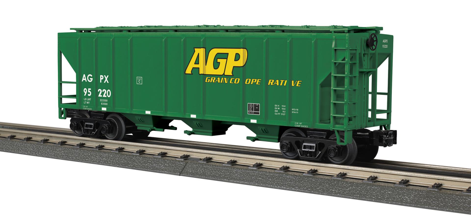 MTH 30-75770 - Ps-2 Discharge Hopper Car "AGP" #95220
