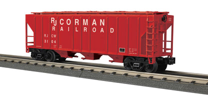 MTH 30-75773 - RailKing - Ps-2 Discharge Hopper Car "RJ Corman" #3104