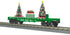 MTH 30-76923 - Flat Car "Christmas" #2024 w/ Lighted Christmas Trees (Green)