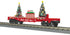 MTH 30-76942 - Flat Car "Christmas" #2025 w/ Lighted Christmas Trees