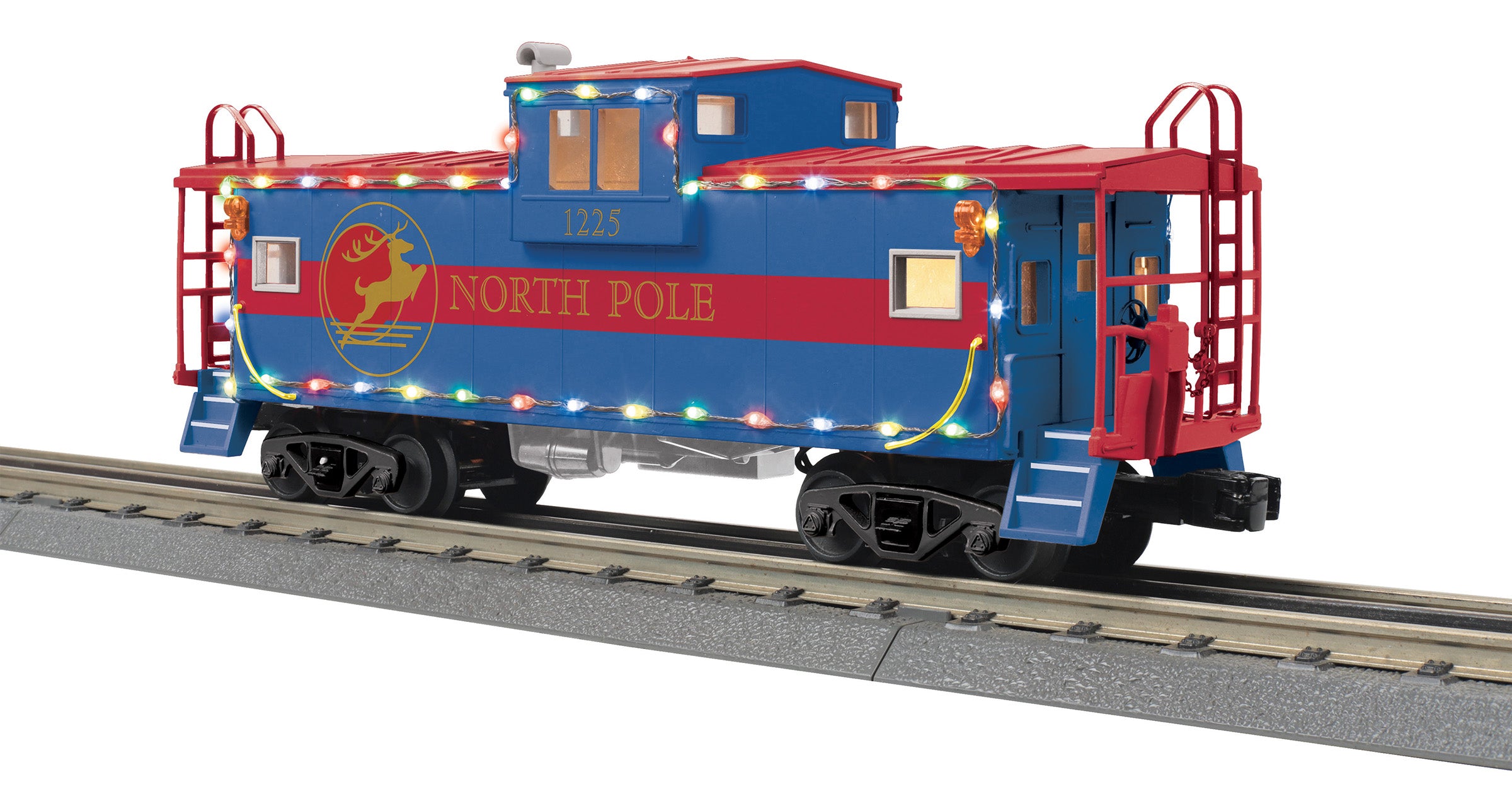 MTH 30-77400  - Extended Vision Caboose "North Pole" #1225 w/ LED Lights