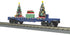 MTH 30-78604 - RailKing - Flat Car "North Pole" #2026 w/ Lighted Christmas Trees