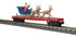 MTH 30-78607 - RailKing - Flat Car "North Pole" #122526 w/ LED Lights, Santa Sleigh & Reindeer